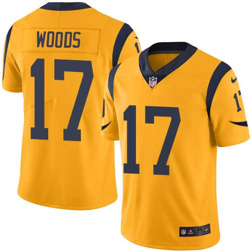Nike Men & Women & Youth Rams 17 Robert Woods Gold Color Rush Limited Jersey,We sell and wholesale Nike Men & Women & Youth Rams 17 Robert Woods Gold Color Rush Limited Jersey on line form chian!
